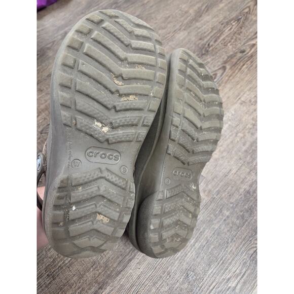 Crocs Troika Brown Slingback Suede Rubber Slip On Comfort Clogs Womens Size 9 - Picture 9 of 10